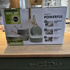 $399 Reserve Collection, Green Pan, 10 Sage, Healthy, Ceramic Nonstick,