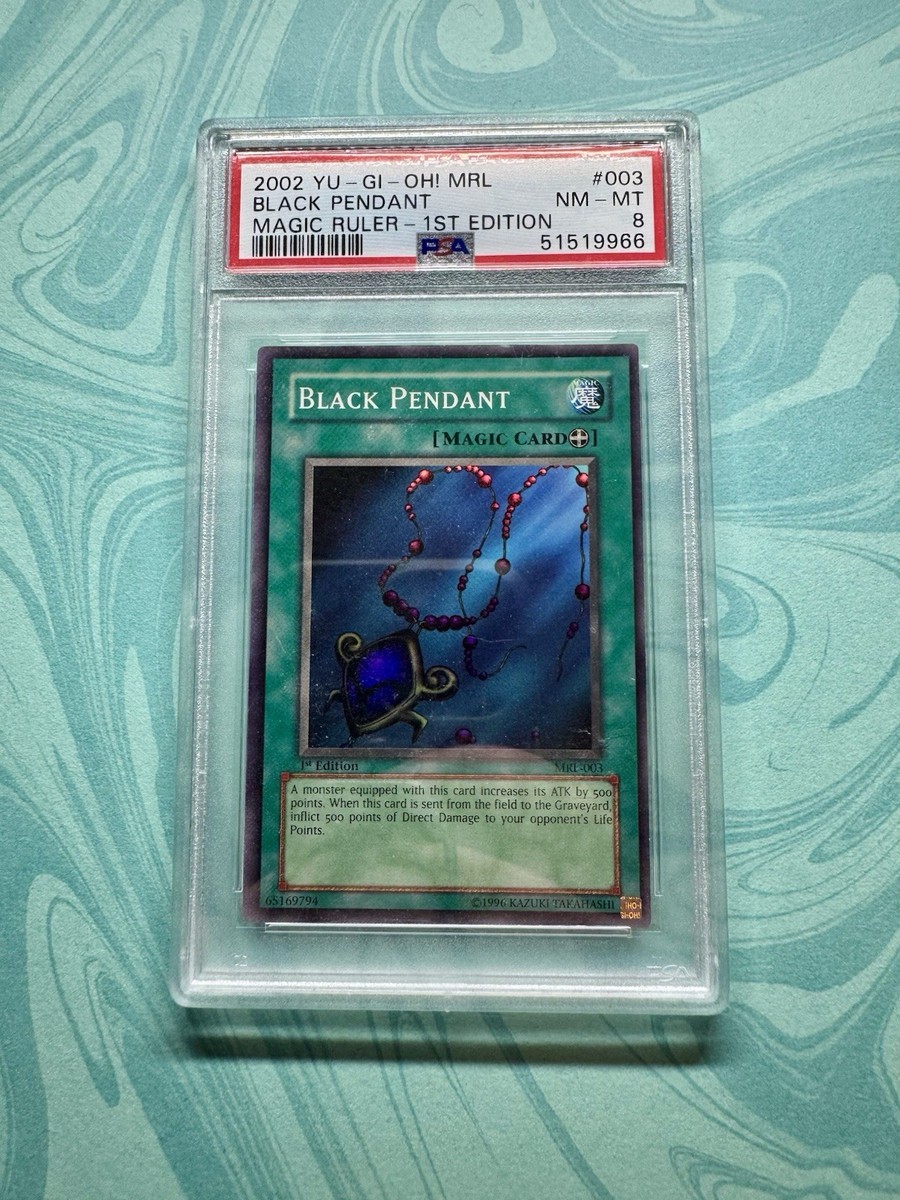 PSA 8 Black Pendant MRL #003 Yu-Gi-Oh! 2002 NM-MT Magic Ruler 1st
