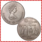 Canada 5 Dollars Kingston and Sailboats 1973 KM#84 Silver .925 0.723 ASW