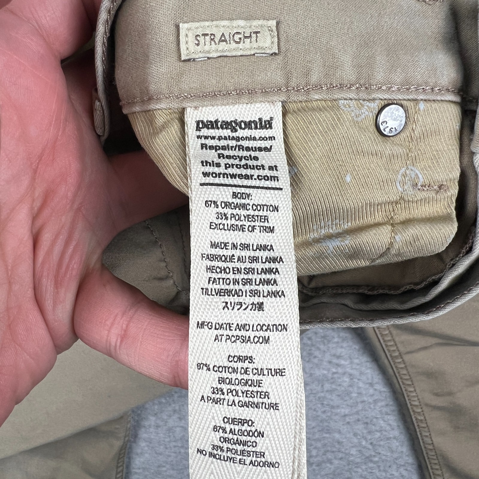 Patagonia Performance Twill Jeans Pants Iron Clad Straight 30x30 Beige Stretch thumbnail 4