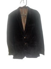 Lauren Ralph Lauren Corduroy Blazer Jacket Sports Coat Black Cotton Size L