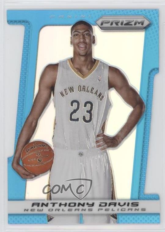 2013-14 Panini Prizm Light Blue Prizm Die-Cut 140/199 Anthony Davis #4 09hy