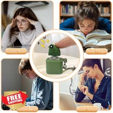 Frog Fidget Keychain Clicker Toy Anxiety Relief Colorful Light