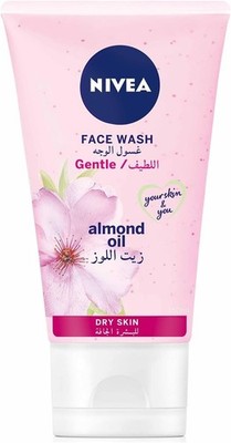 NIVEA Gentle Face Wash for Dry Skin 150ml | Hydrating Cleanser with Almond Oil