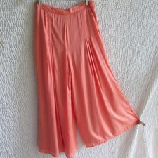 Vintage Wide Leg Pants Fully Lined Pink Tiny Pleat Details So Very Comfy M