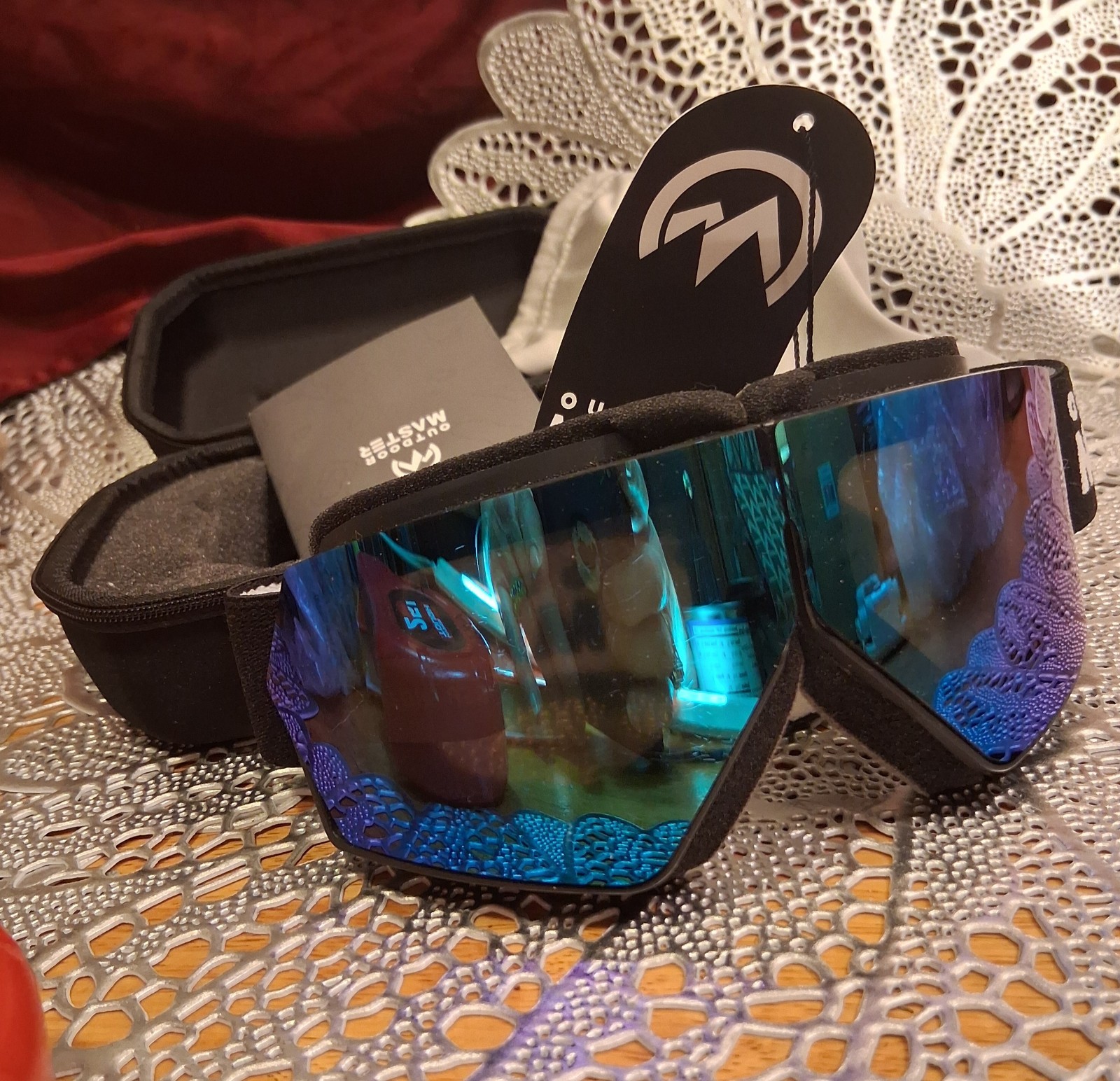 OutdoorMaster Ski Goggle Seagull Foldable-unisex Blue Color