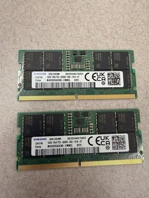 Samsung DDR 5 SODIMM 32GB (2 x 16GB) PC5-5600B-SA0-1010-XT Laptop RAM