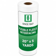 HBI Fusible Fleece Interfacing Roll Iron On Batting Sewing Quilting 20x5 Yard