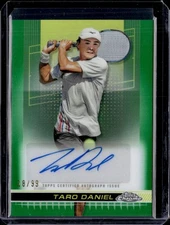 2024 Topps Chrome Tennis #TCA-TDL Taro Daniel Green Refractor 18/99