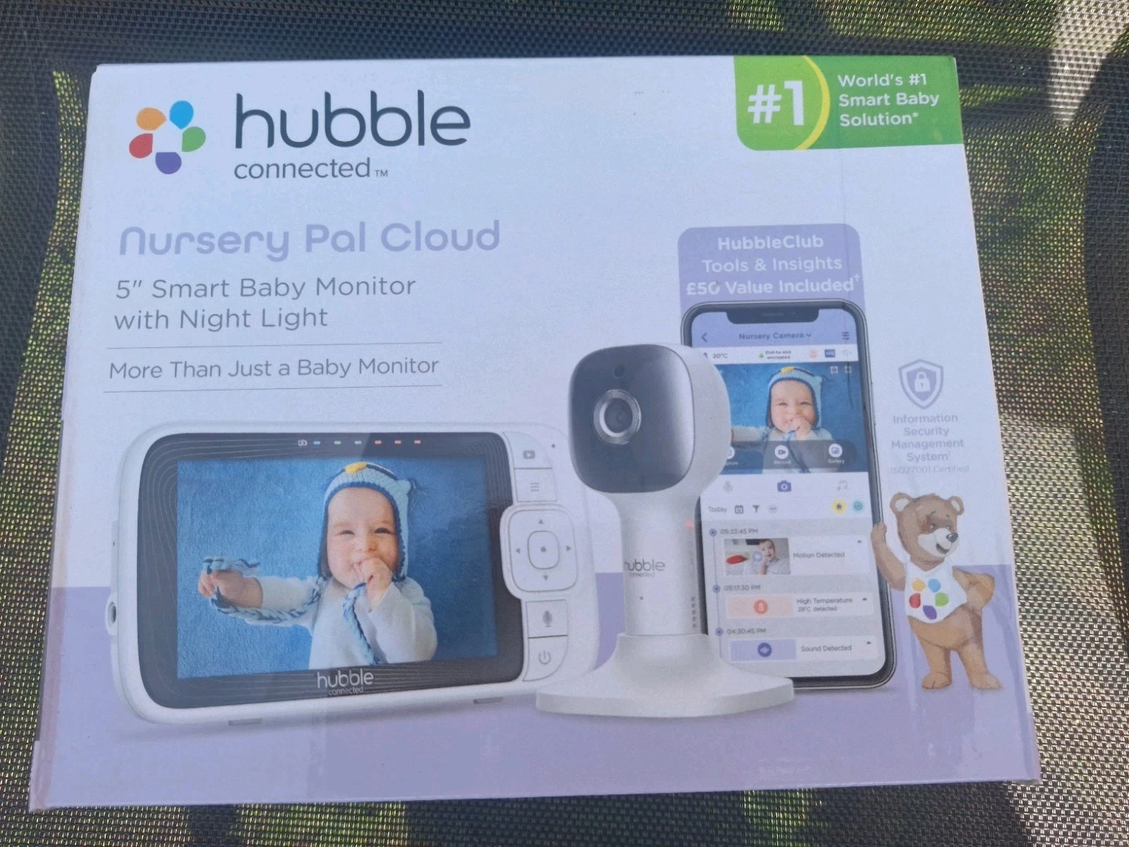 Hubble Connected Nursery Pal Cloud Smart Video Baby Monitor with 5" Inch Screan