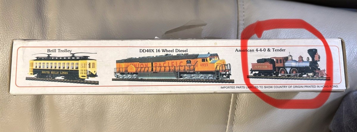 Bachmann HO Scale Jupiter Steam Locomotive Analog with Tender