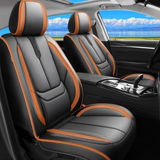 Hyundai Sonata Seat Covers 2004-2026 Waterproof Leather Airbag Black Brown