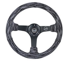 Nrg Innovatios 350mm Deep Dish Steering Wheel Suede Solid Spoke 3 Deep Dish