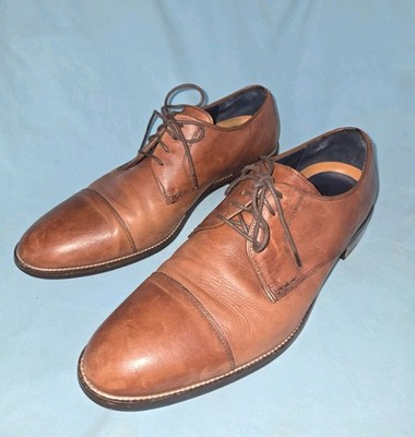 COLE HAAN Grand Zeros Lenox Hill Brown Captoe Oxford Shoe Leather Men's 11.5 W