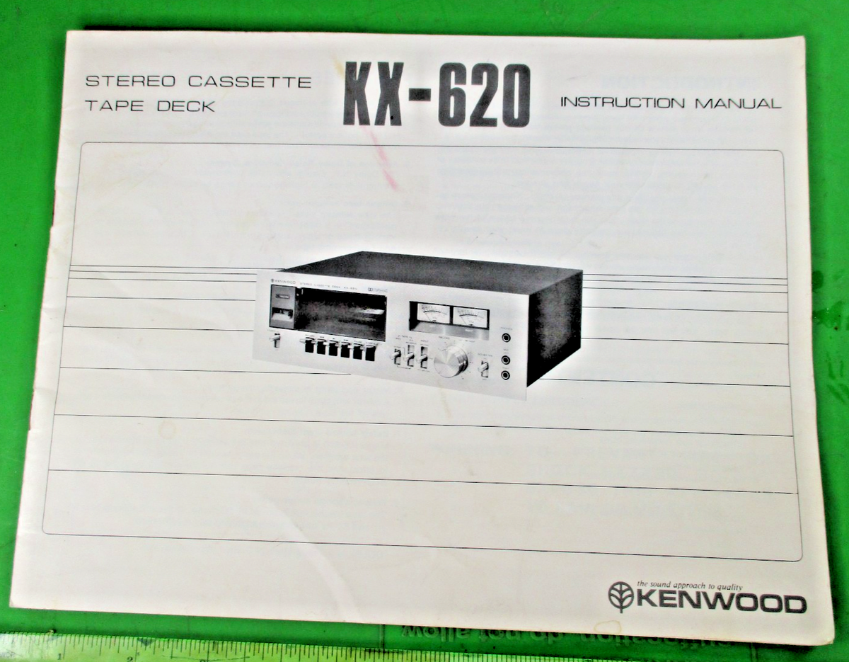 Vintage Kenwood Kx-620 Stereo Cassette Deck Recorder Player for