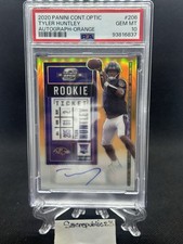 2020 Panini Contenders Optic - Tyler Huntley /50 Orange Rookie Ticket Auto  #206