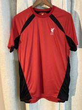 Men  s Liverpool Football Club Soccer Jersey Tshirt Large Official Red Embridered