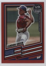 2026 Panini Stars & Stripes Prizm Red Prizm 318/399 Landon Green #51 0xr1
