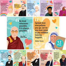 12 Kindness Posters for Classroom, Bulletin Board Set, 11X14In