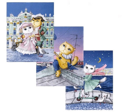 Küchentücher Set ''Promenade'' Набор из 3 полотенец кухонных ''Променад''. Geschenk