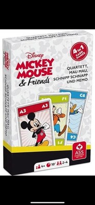 DISNEY MICKEY MOUSE & FRIENDS 4 IN 1 KARTENSPIEL