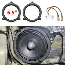 For 2007-2019 Subaru Impreza 6.5" Rear Door Speaker Adapter Bracket w/ Harness