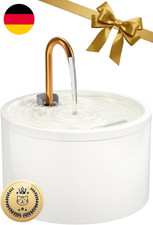 Katzenbrunnen Keramik, Trinkbrunnen Für Katze 2.1L, Leiser Wasserspender Katzen,