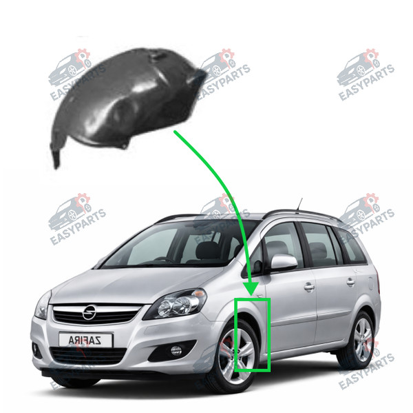 Radlauf StoßStange Locaro Vorne Links FüR Opel Zafira 2005 - 2011-image