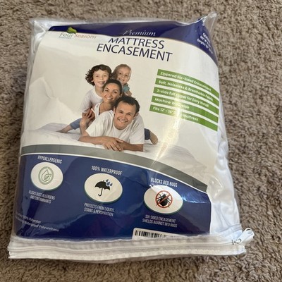 New! Four Seasons Premium Mattress Encasement Queen | Waterproof Bed Bug Proof