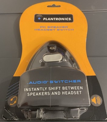 Plantronics PC Speaker Headset Switcher Audio Switch Between 72982-05 NOS New!