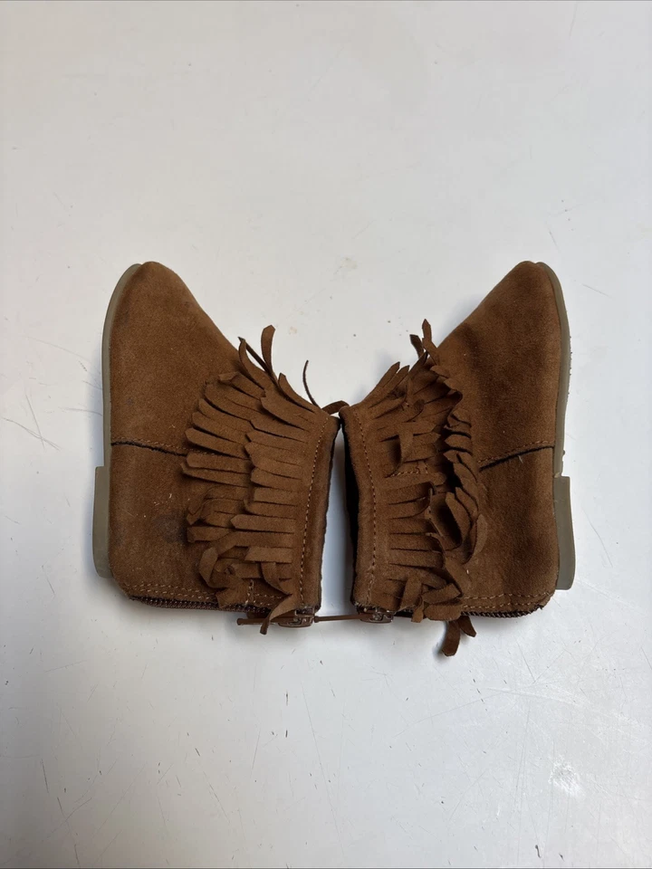 Garanimals Pocahontas Botas Cremallera Marrón Mocasines Infantes Niñas 4 Festival Foto 4 de 4