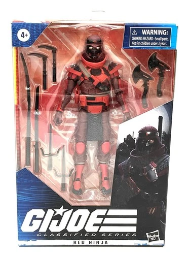 Hasbro G.IJoe Classified Series Cobra Red Ninja #08 Boxed 6 Inch