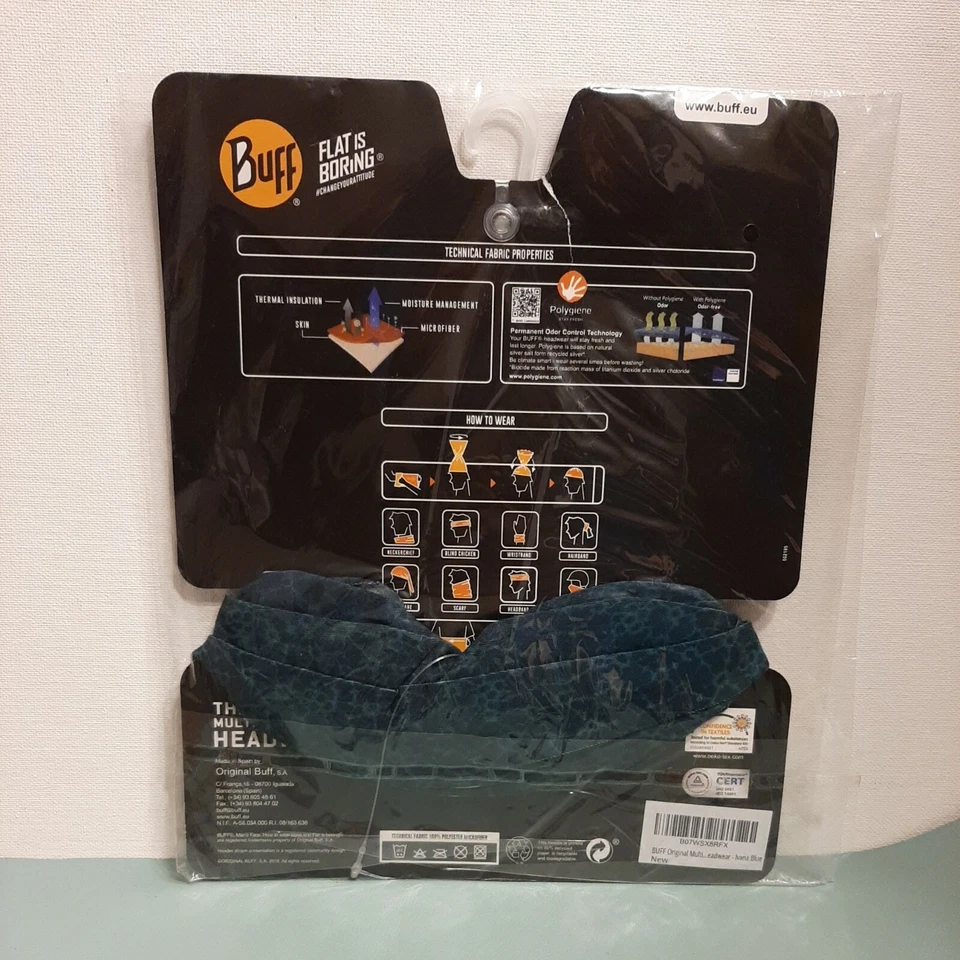 Gorros Multifuncionales Buff The Original Talla Adulto Ivana Azul Microfibra NUEVO Foto 2 de 4