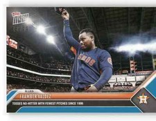 🟦 FRAMBER VALDEZ No Hitter BLUE Parallel 12/49 Astros 2023 Topps Now #641 🔥