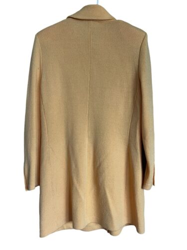 St. John Collection Blazer Size 12 Lt. Yellow 6 Button Front Longer Length READ - Picture 3 of 22