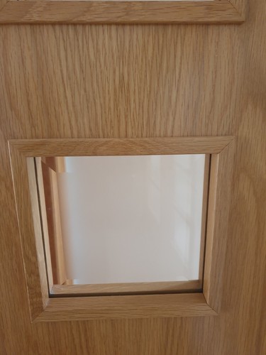 Door modern designer laminated new oak wood internal Todd door glass panel - Picture 5 of 17