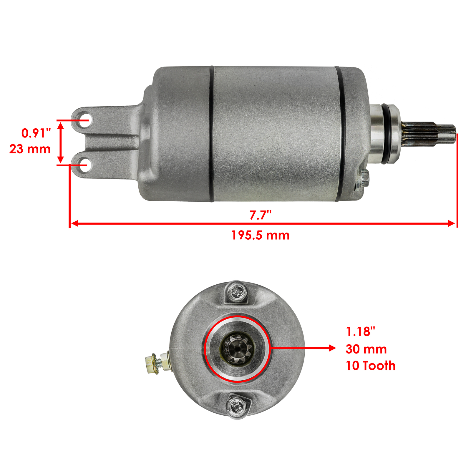 Starter and Relay Solenoid for Honda Foreman 450 TRX450FM TRX450FE 2002
