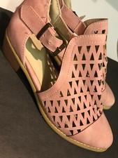 Shoes Sandals Slip on Heel Light Smart Wear Womens Ladies Modern UK 5 EU 38