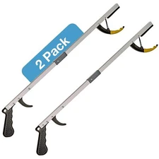 32" Magnetic Foldable/Collapsible Ergonomic Aluminum Grabber Reacher Serrated
