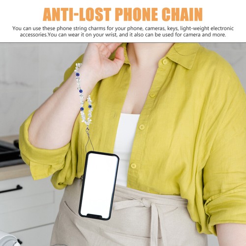 Mobile Phone Chain Pendant Crystal Beaded Wrist Strap Cellphone Lanyard - Zdjęcie 9 z 12
