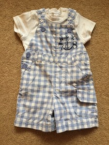 baby boy dungaree shorts