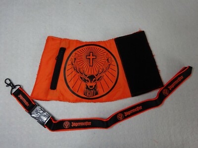 Jägermeister Arm-Portemonnaie + Schlüsselband mit exklusivem Metallverschluss