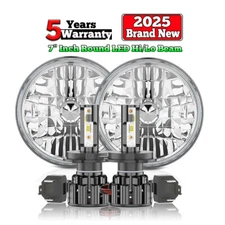 For Chevy Nova 1963-1978 DOT 7" inch Round LED Headlight H4 Hi/Lo Sealed Beam