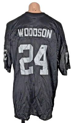 VTG 90s 000s Puma Oakland Raiders Charles Woodson #24 NFL Black