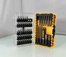 DEWALT 44pc Impact Drill Bit Tips w/ Tough Built Storage Organizer *FREE SHIP*