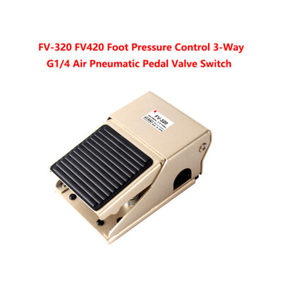 #ad FV 320 FV420 Foot Pressure Control 3 Way G1 4 Air Pneumatic Pedal Valve Switch $37.79