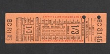 VINTAGE CITY OF OXFORD MOTOR SERVICES LTD BUS TICKET - UK TRANSPORT HISTORY