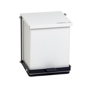 Detecto P-24 White 24 Qt Step-On Can