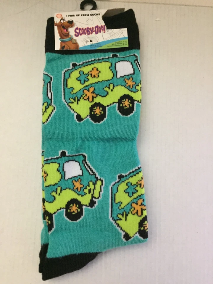 NEW 3 Pairs Scooby Doo Unisex Crew Socks Shoe Size 6-12 - Image 4 of 4