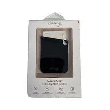 Casery Phone Pocket Stick on Card Holder Secure Adhesive backing holds ID CC OPE